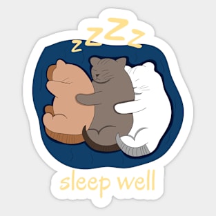 cat-sleep well Sticker